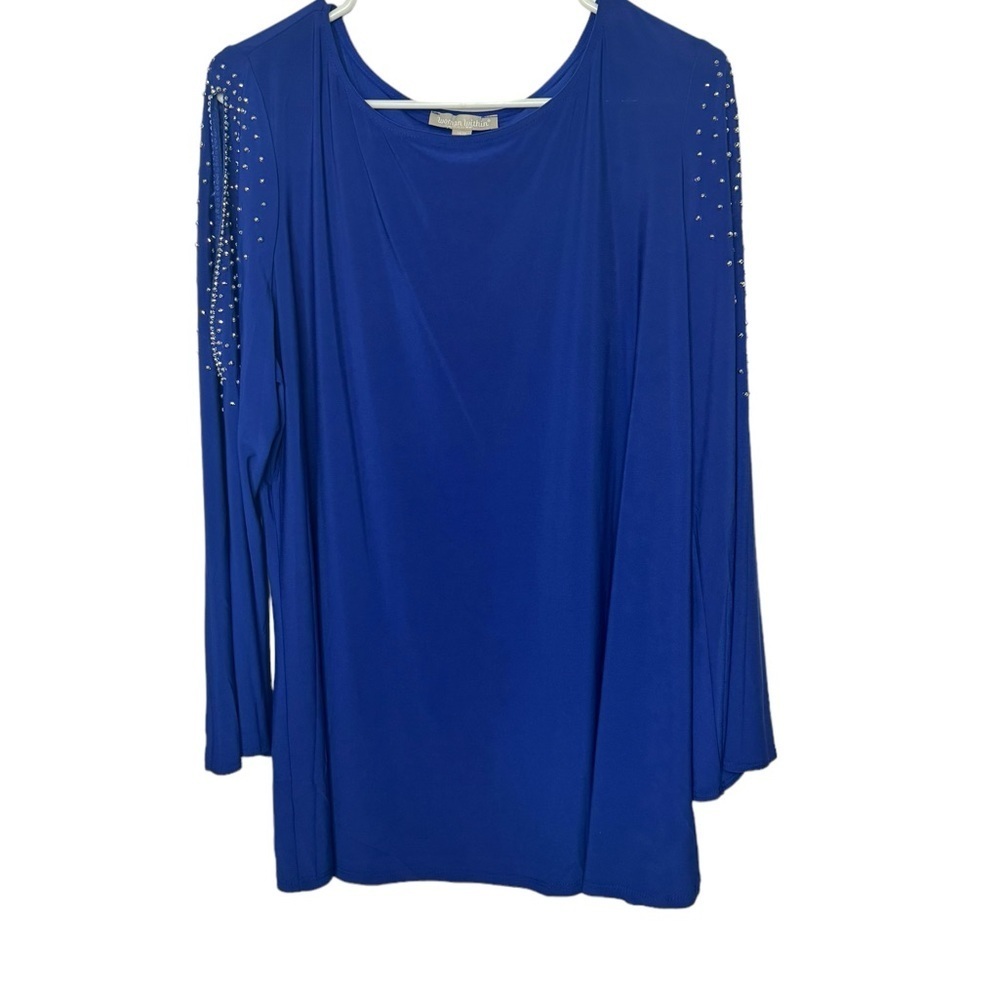 Woman Within blue Embellished Split Sleeve size  18/20